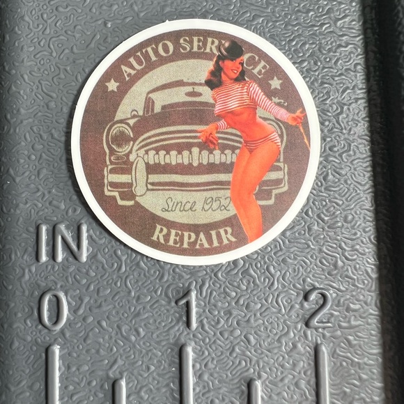 SERVICE Sexy Pinup Gorgeous Sticker Retro Vintage BomberGirl Ace Pilot - Picture 3 of 6